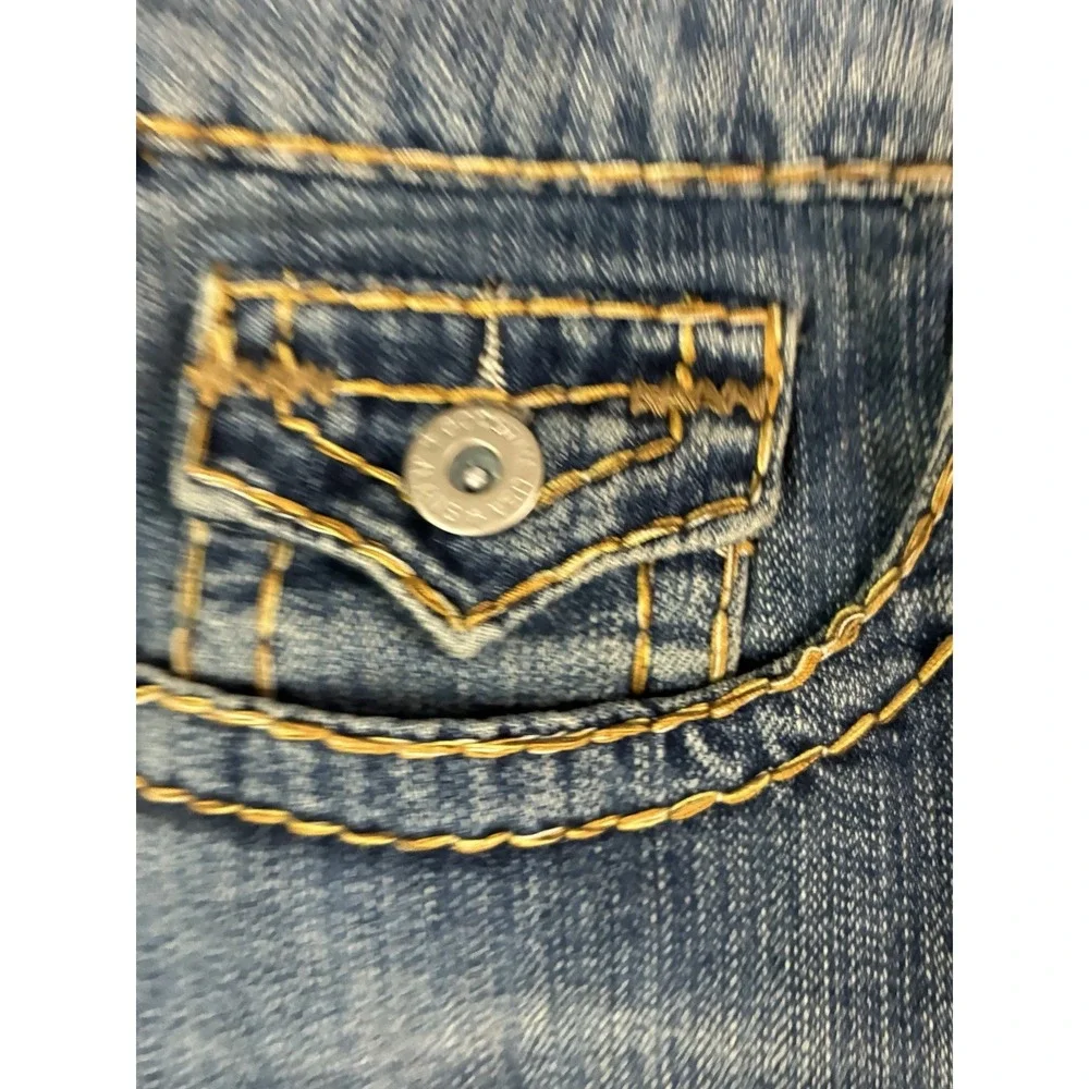 VTG Y2K Goodtime Jeans Denim Mini Skirt Thick Stitch Low Rise Plus Size 2XL